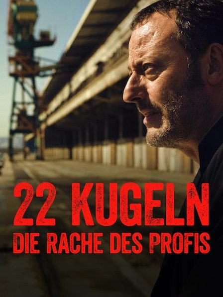 Scene from the action thriller '22 Kugeln: Die Rache des Profis' featuring a man in a gritty industrial setting.